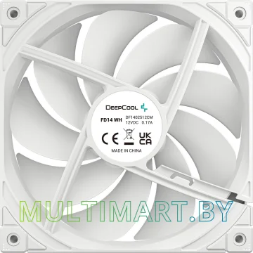 Вентилятор для корпуса Deepcool FD14 WH (R-FD14-WHNPN1-G) картинка 3